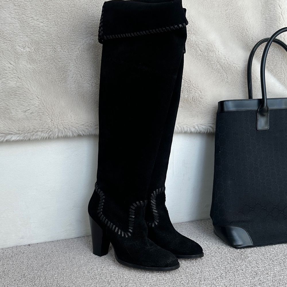 Michael kors collection Italy 🇮🇹 Elegant Black Knee-High Women's Boots